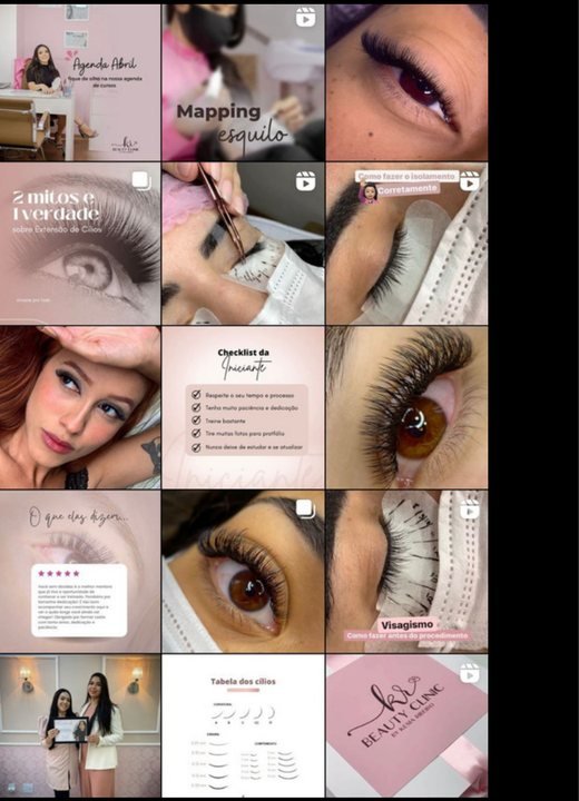 Feed de @kesiaribeirolash depois da gestão da REC INNOVE